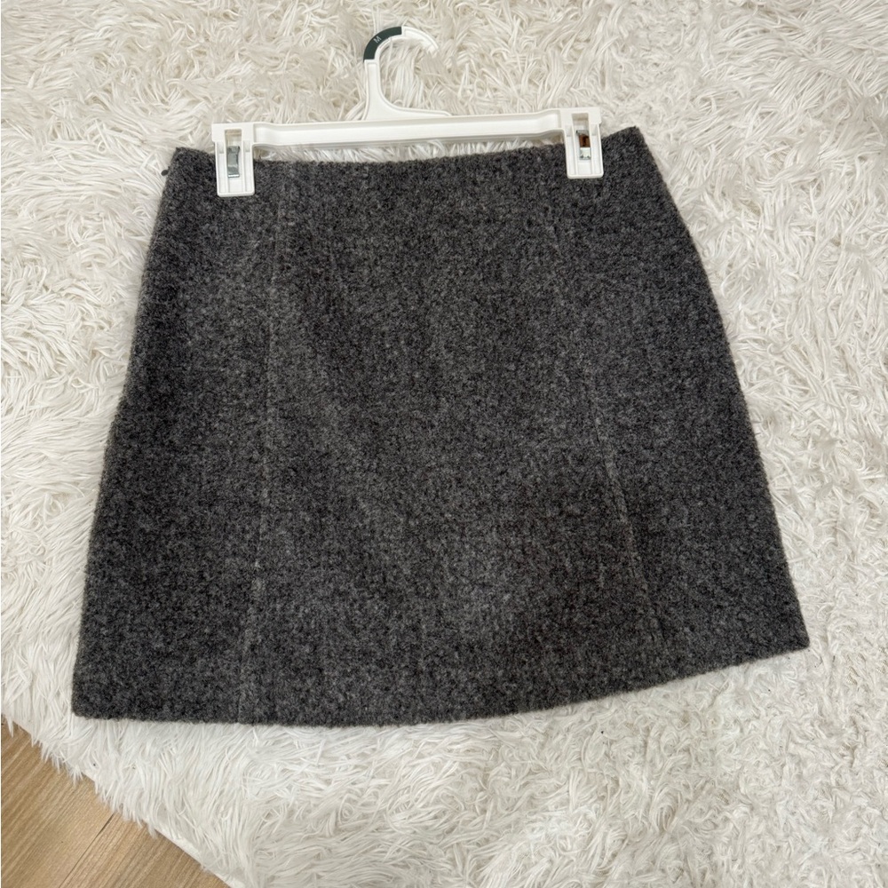 Classic Gray Wool Style Skort